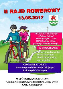 Rajd rowerowy- Wierszyno 13 maja 2017
